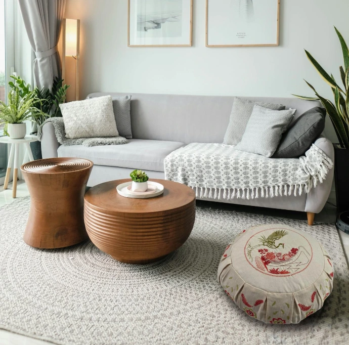 Décoration d'intérieur avec coussin personnalisé